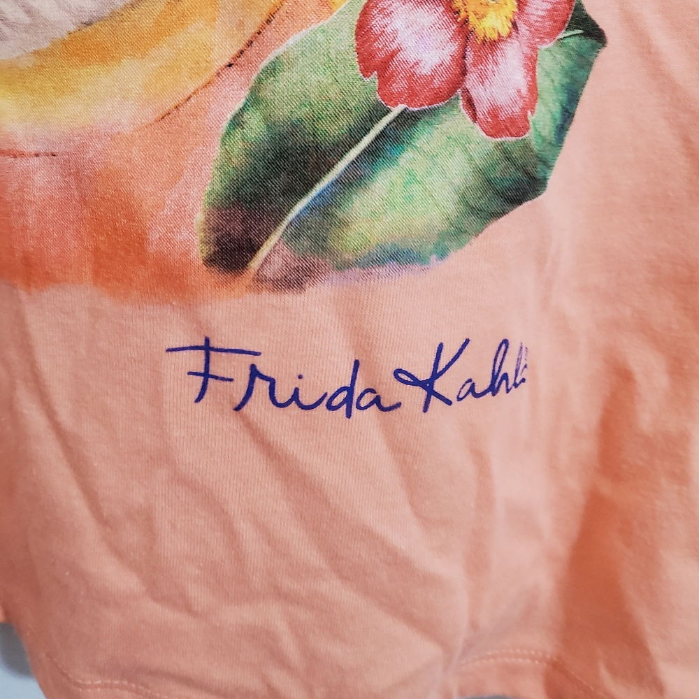 Torrid Frida Kahlo Relax Fit Crop Crew Tee NWT Size 3X 22 - 24 Boho Artsy Women - Picture 3 of 11